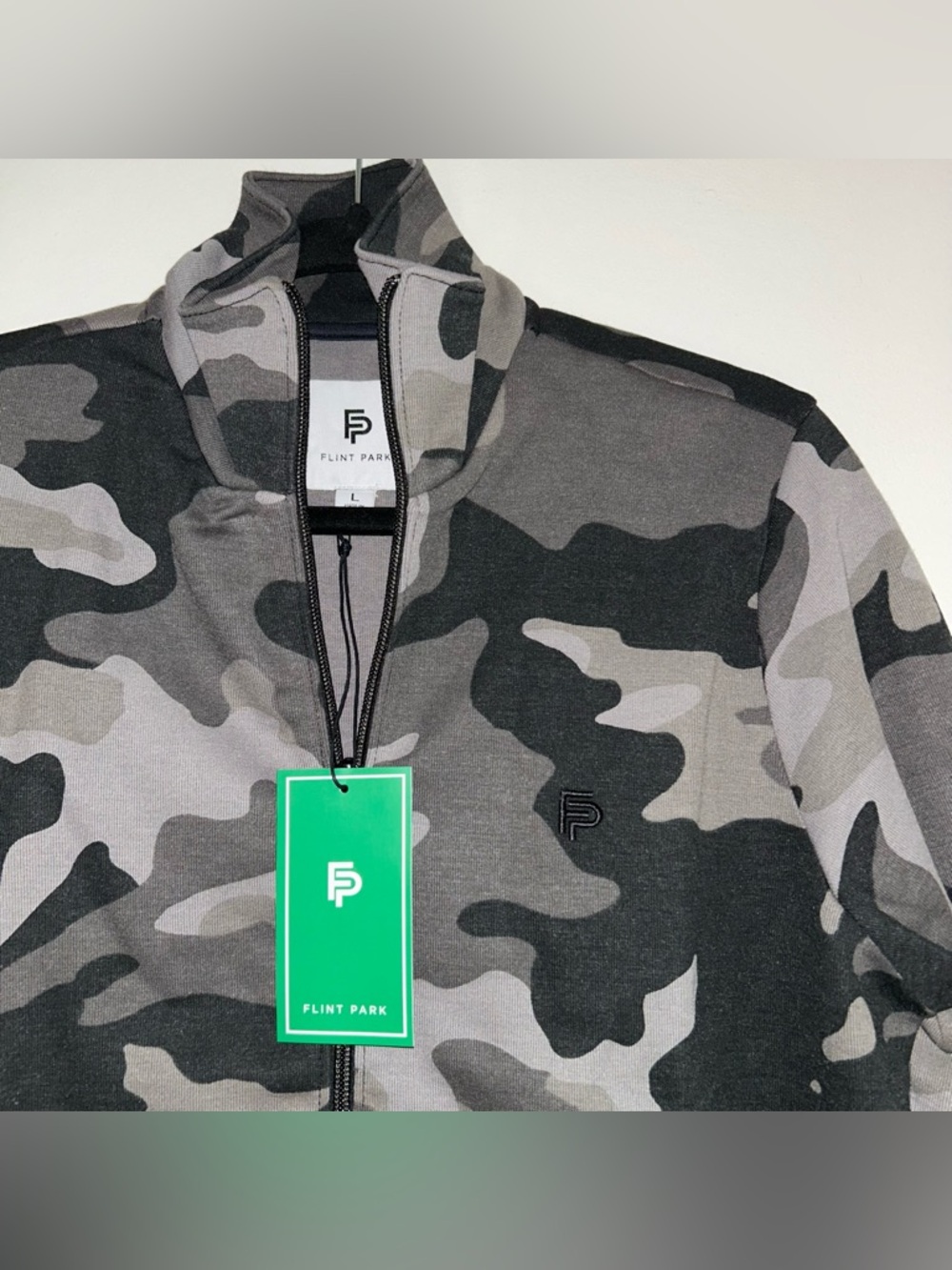 Flint Park Women’s Court Jacket In Black Camo Large NWT - Picture 2 of 4